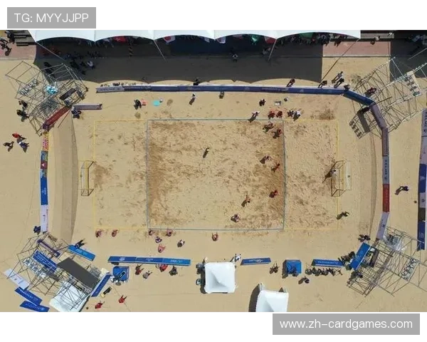 沙滩手球队员为求2分旋转跃起，沙地阻力成技术挑战